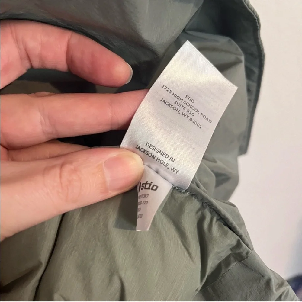 Stio Skillet Snap Insulated Stretch Down Jacket in Sage Green - Picture 8 of 12
